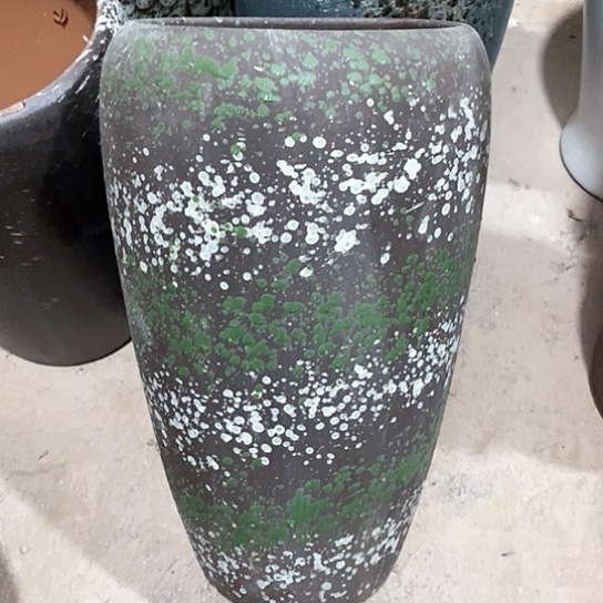 紫砂花盆口18高度37黑