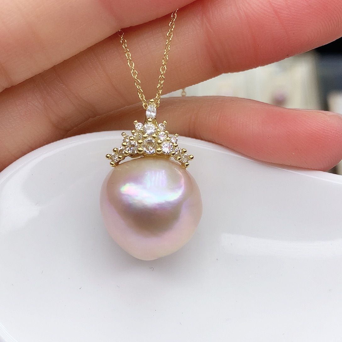 淡水珍珠颈饰合金