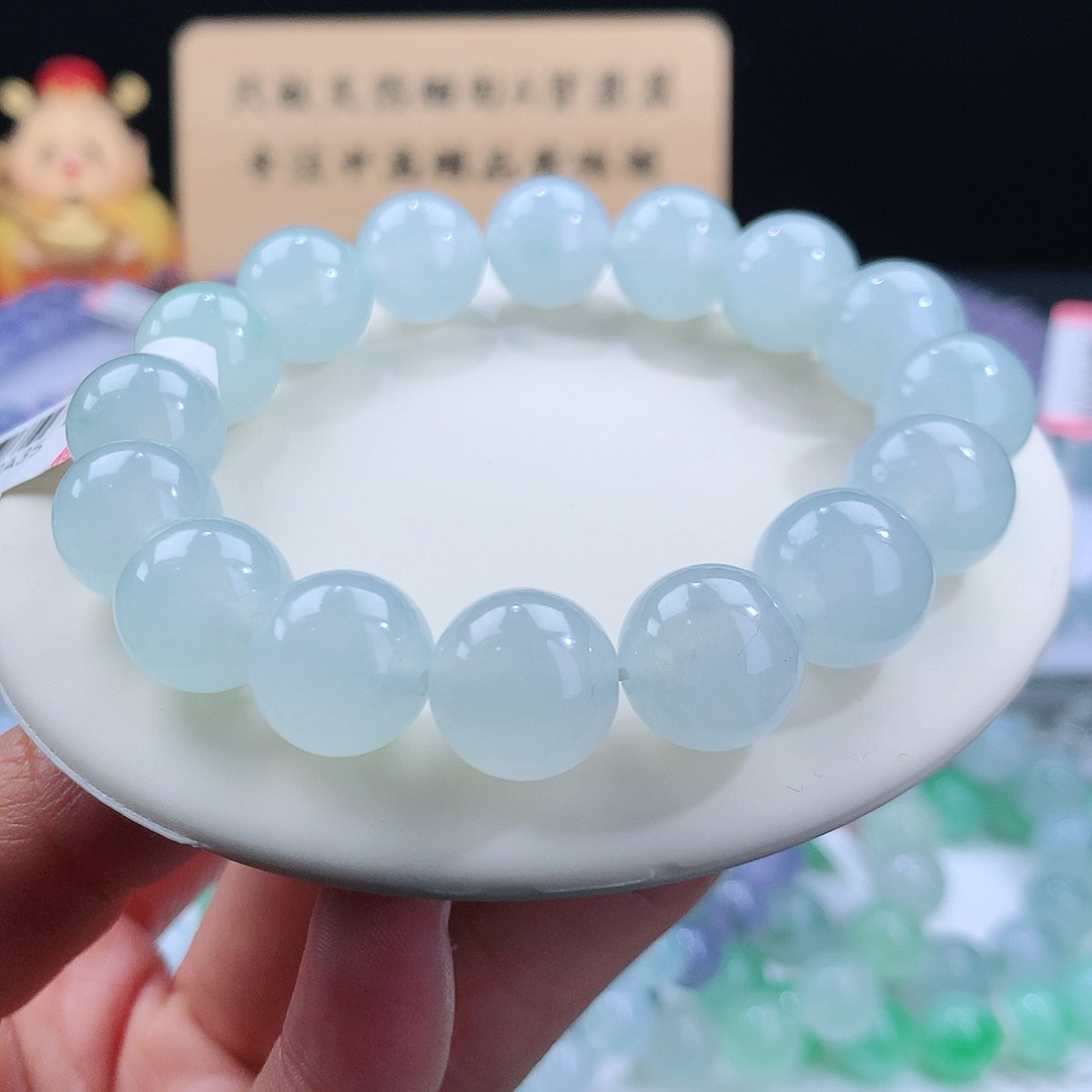 翡翠手链未镶嵌卡12.6