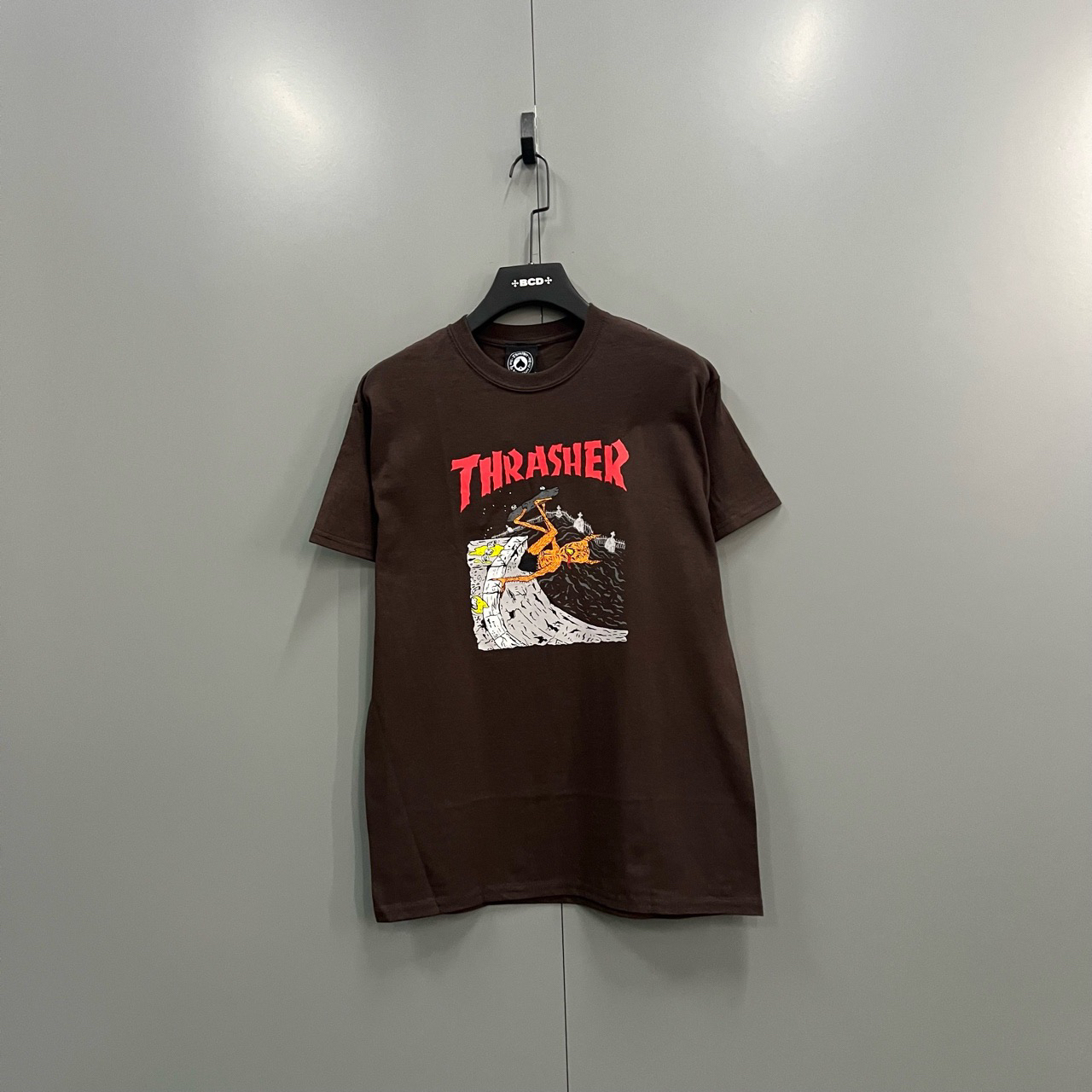【PL】Thrasher 咖啡色印花logo短袖 M码/全新/吊牌 bc014315