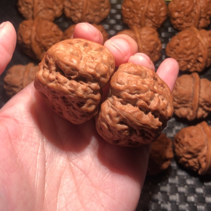 把件文玩核桃四深开八腿40