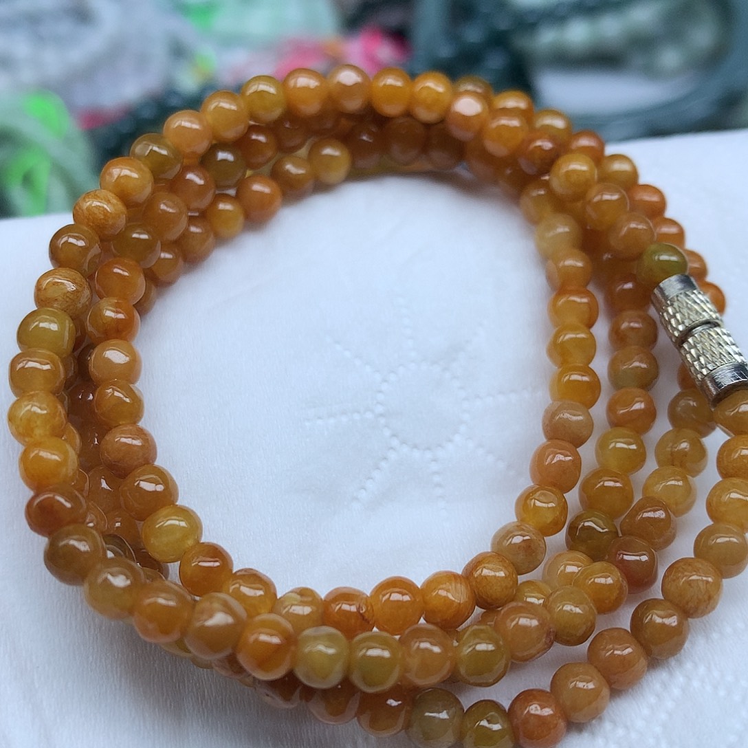 翡翠未镶嵌颈饰珠子5