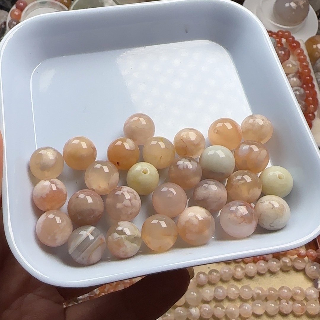 未镶嵌玛瑙/玉髓珠宝半成品