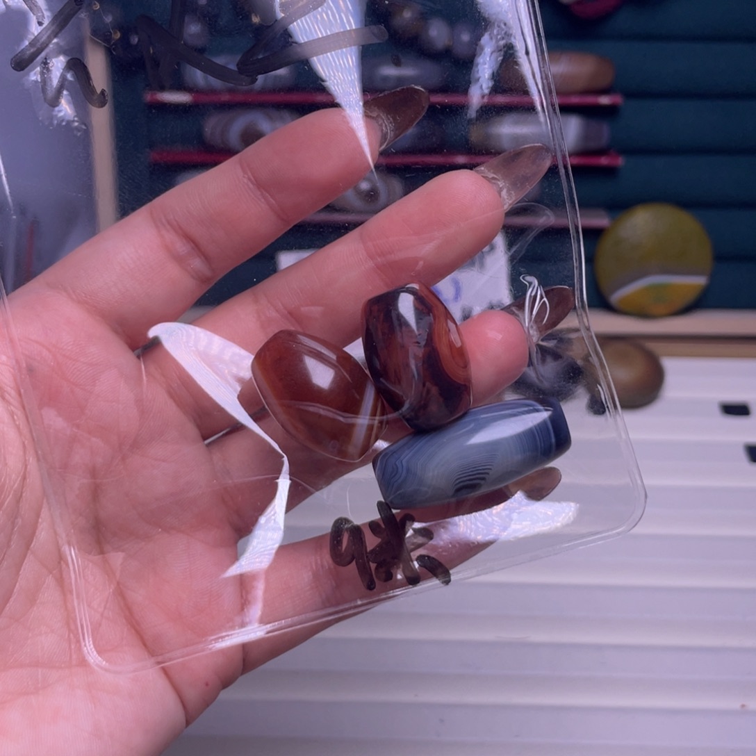 ·***鱼玛瑙/玉髓合金颈饰