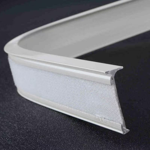 窗帘幔头轨道滑轨可弯曲幔轨自粘式幔轮侧挂轨L型阳台U型飘窗弯轨