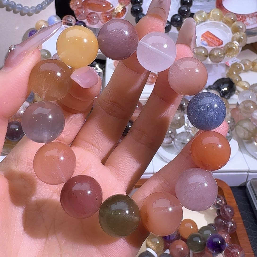 水晶手链未镶嵌天然巴西兔毛手串2