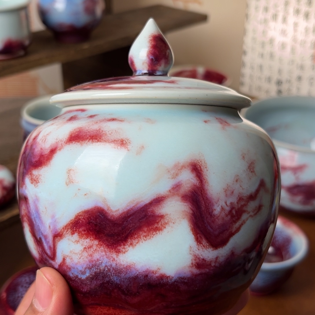 谢***E钧瓷手工制作烧制的