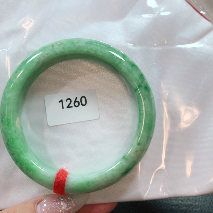 翡翠手镯未镶嵌天然翡翠手镯55