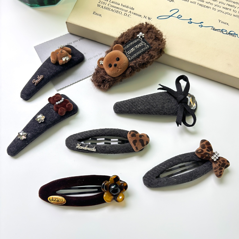 2025秋冬新款韩系掰掰夹原创设计简约气质发饰高级感侧边碎发发卡