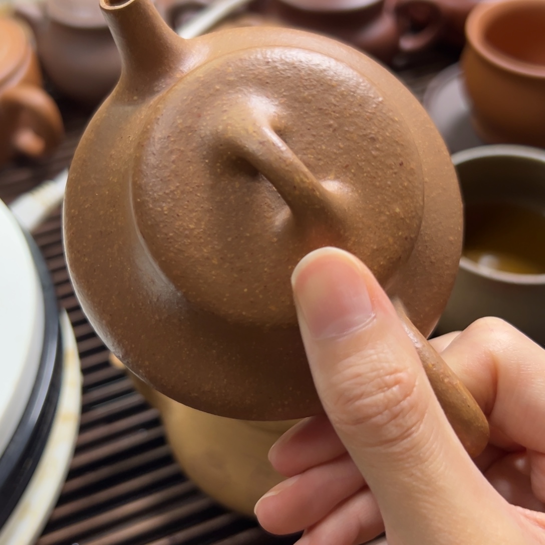 美***༉茶壶紫砂段泥小石瓢150