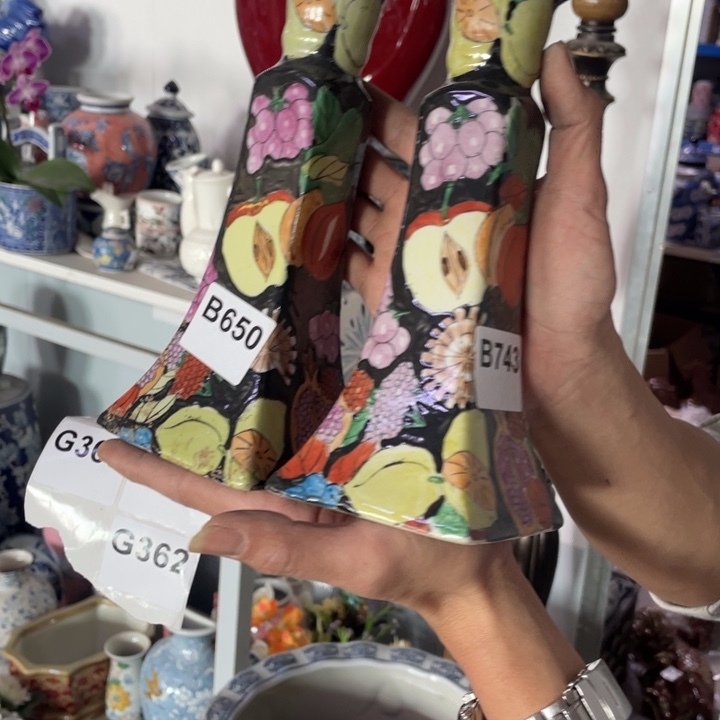 花瓶摆件花盆743，一对陶瓷0000000000000