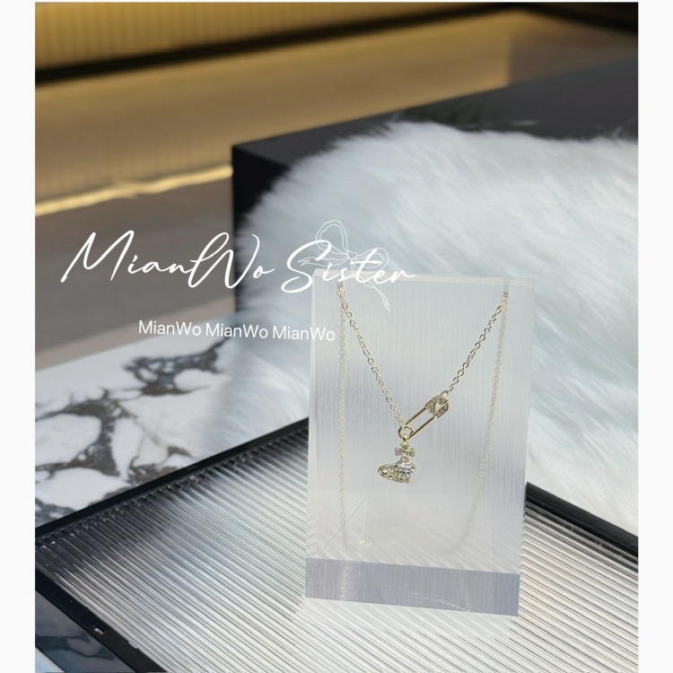 铜合金项链 A1001 别针星球项链