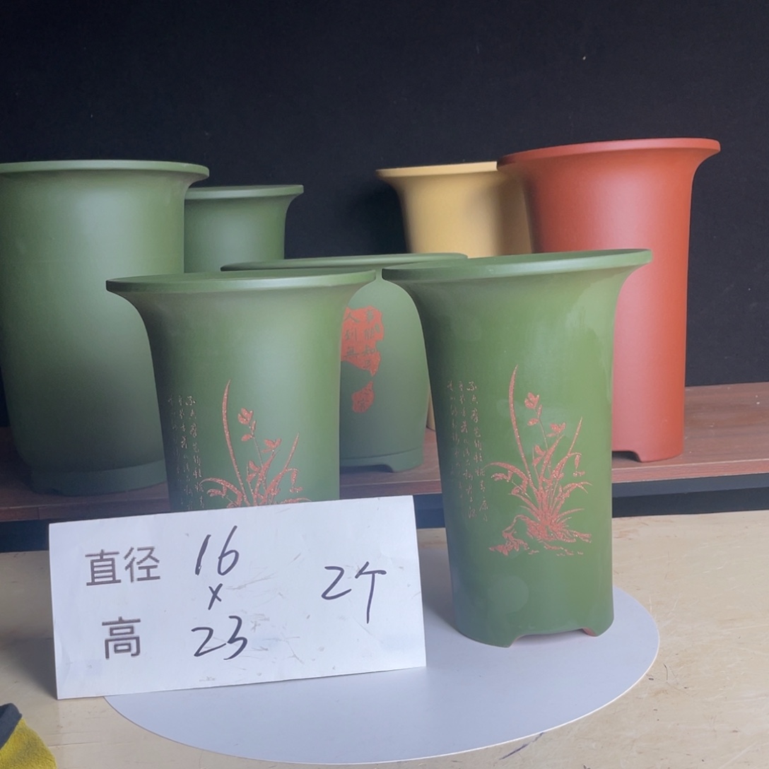 宜兴原矿紫砂花盆