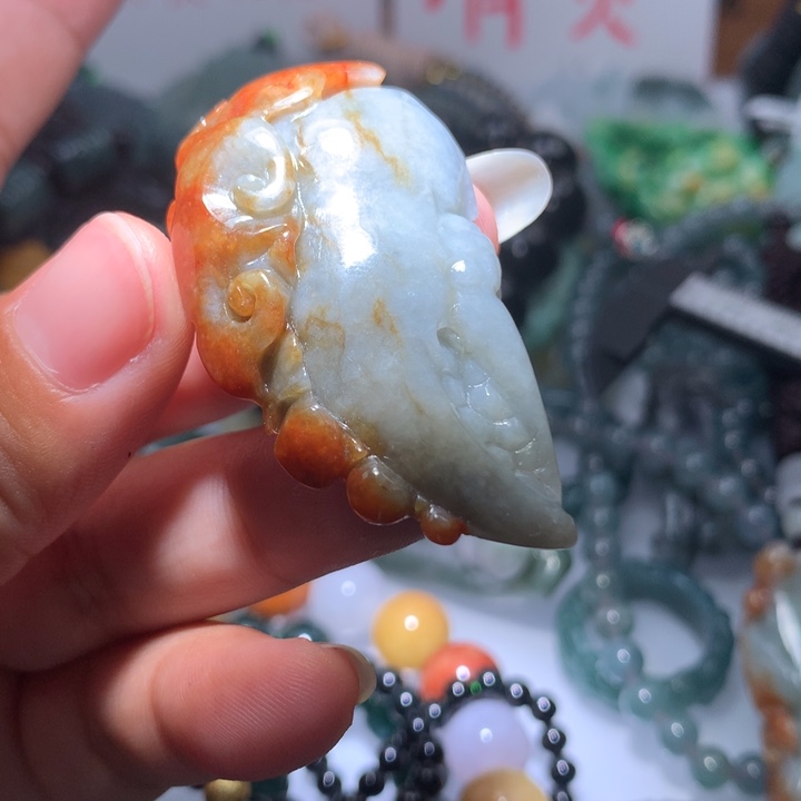 翡翠颈饰未镶嵌保真天然A货翡翠