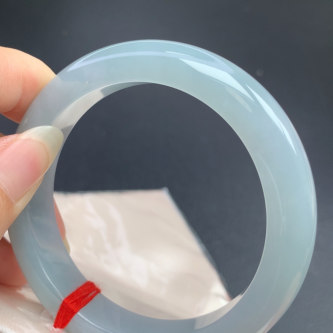 翡翠未镶嵌手镯57圈口