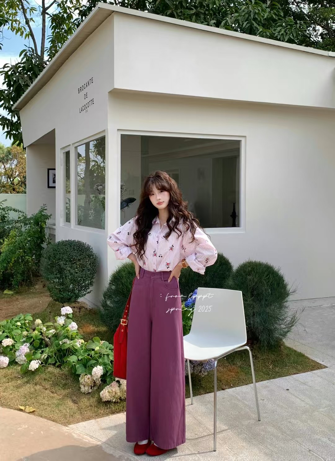 姐妹家严选复古风格减龄短袖衬衫时尚气质百搭上衣