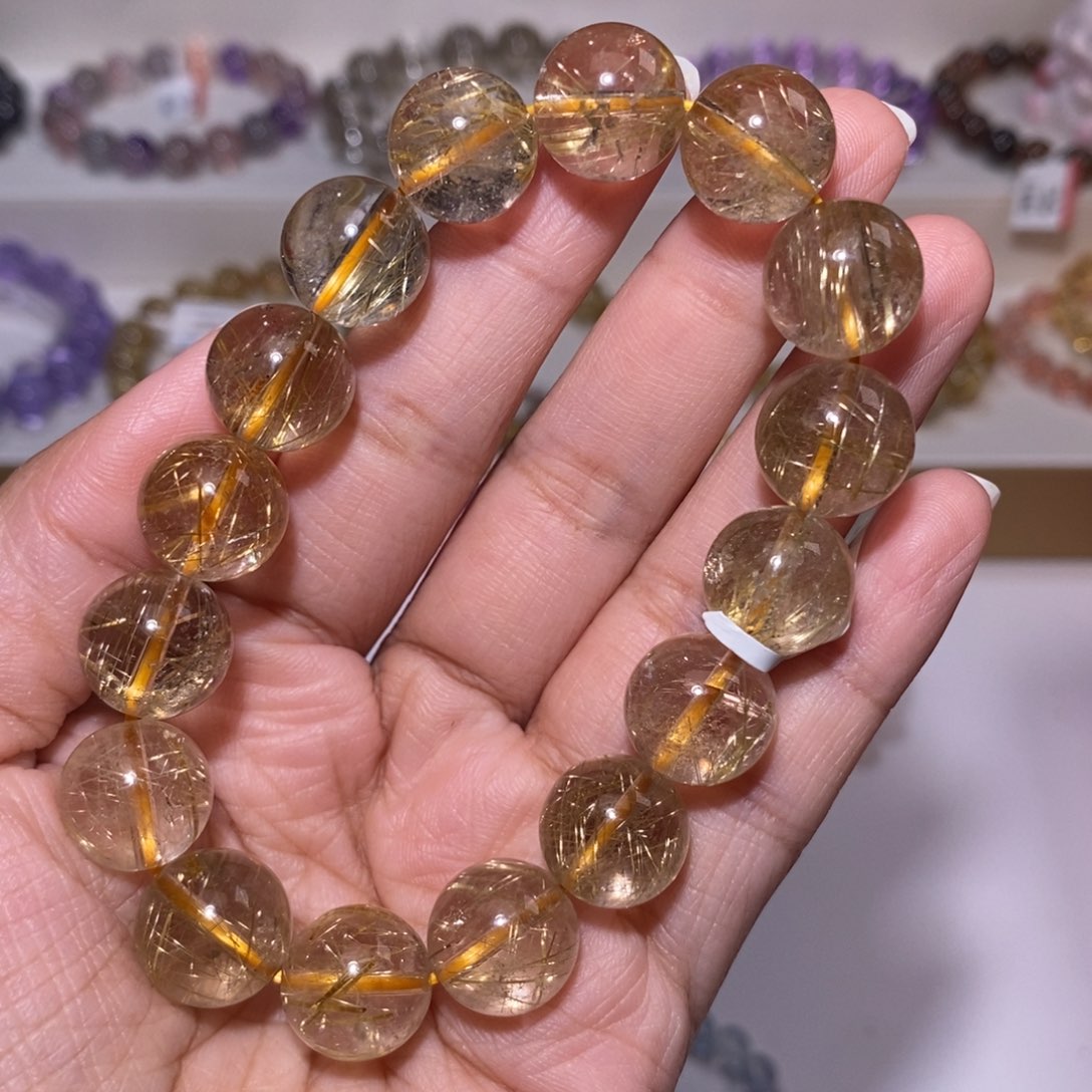 【闪购商品】发晶手链未镶嵌金发13m