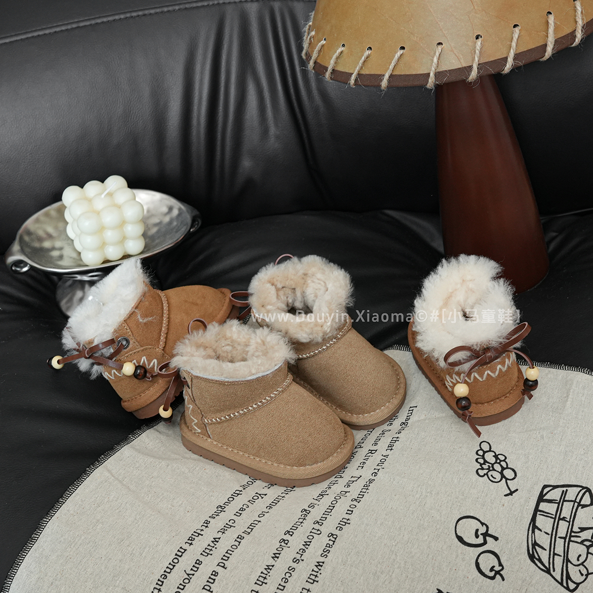 婴儿棉鞋加绒保暖加厚冬季男宝宝学步鞋女宝雪地靴防滑小童鞋子