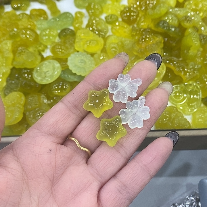 蛇纹石玉合金颈饰