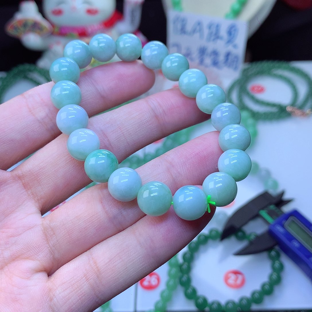 翡翠毛衣链未镶嵌