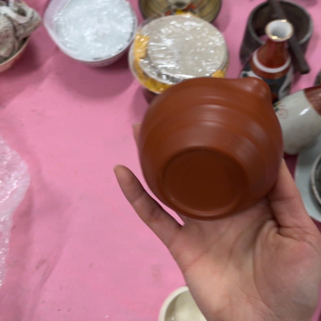 瓷片雪堂公道朱泥