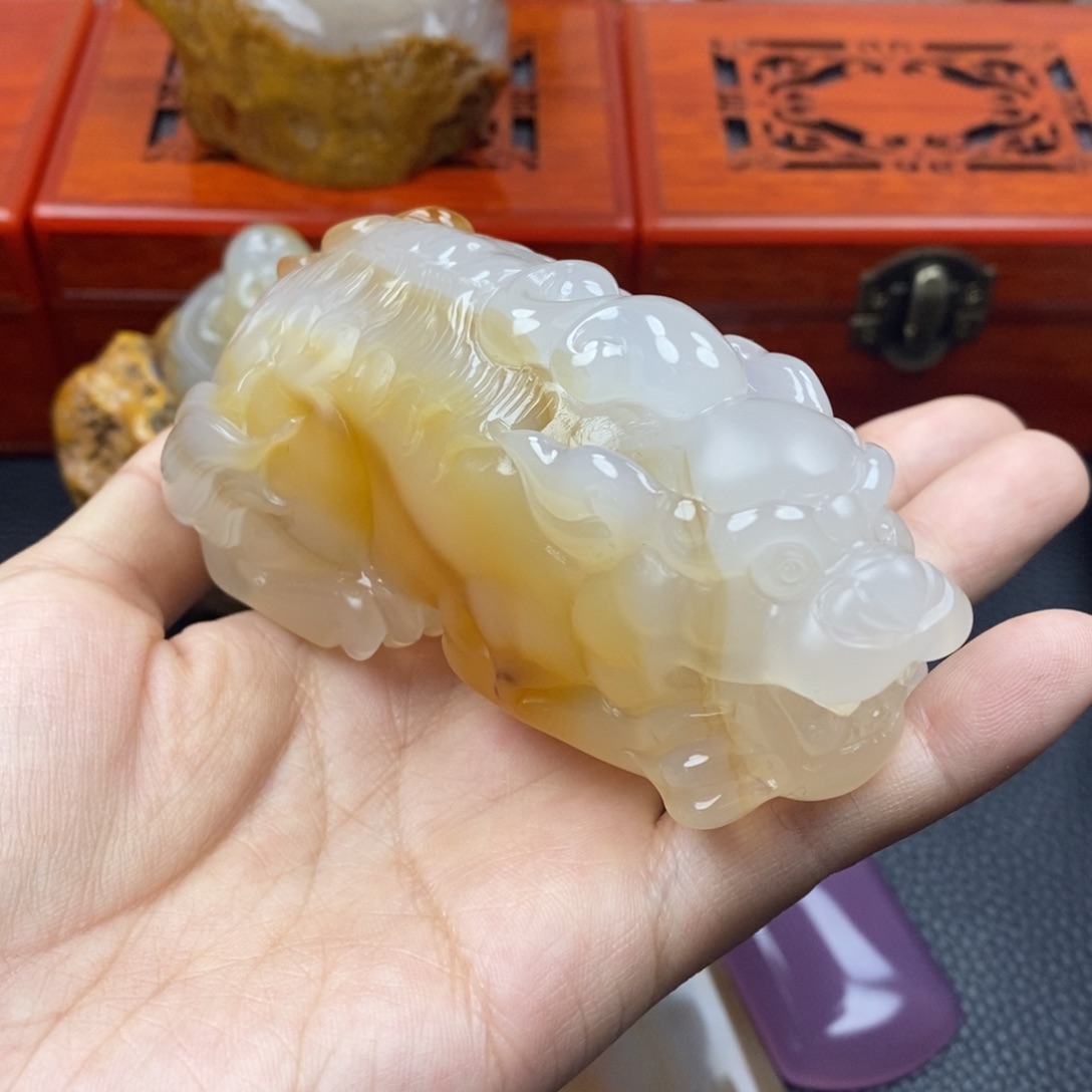 玛瑙/玉髓手把未镶嵌