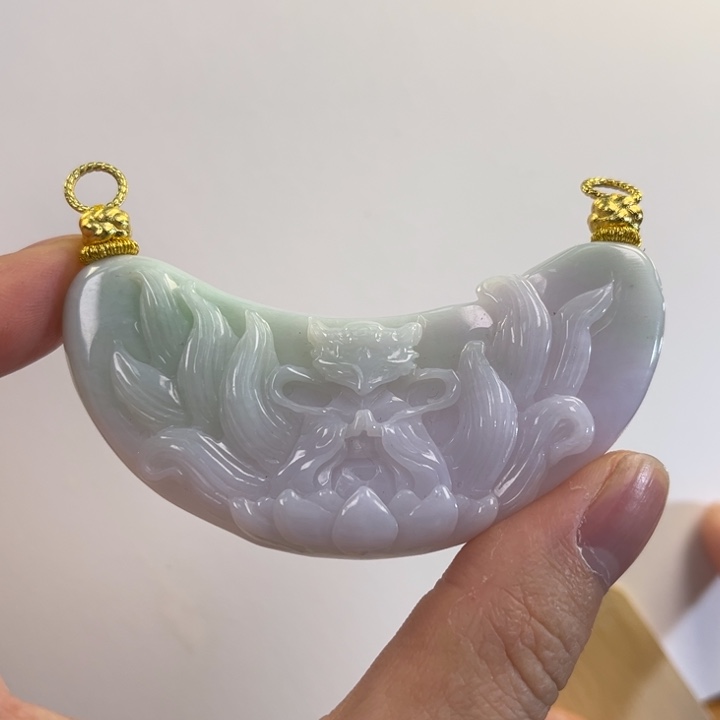 翡翠吊坠(赠链)未镶嵌代编织