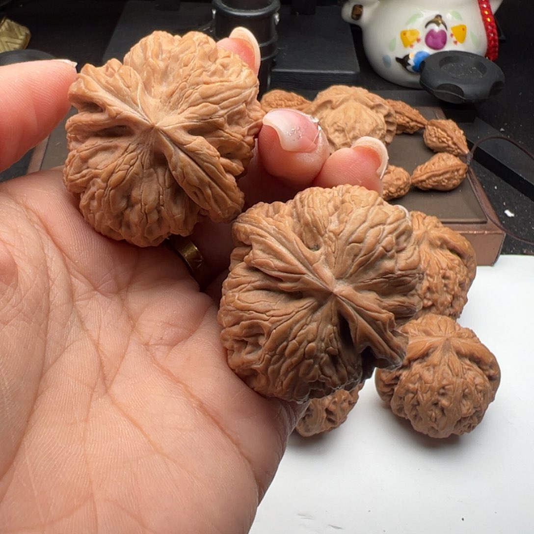 文玩核桃把件红锦鲤43