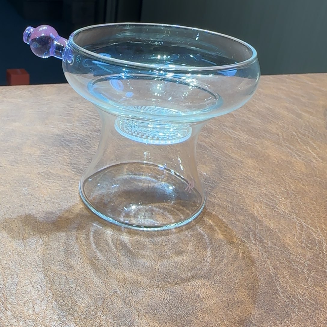 禾器奉珠激光茶漏浅紫色