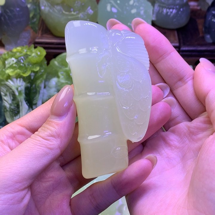 岫玉未镶嵌手把件