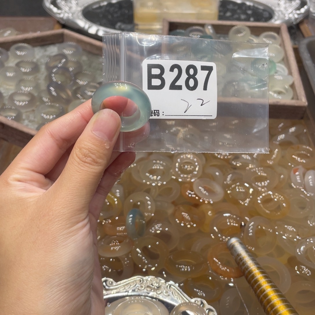 玛瑙/玉髓未镶嵌戒指287