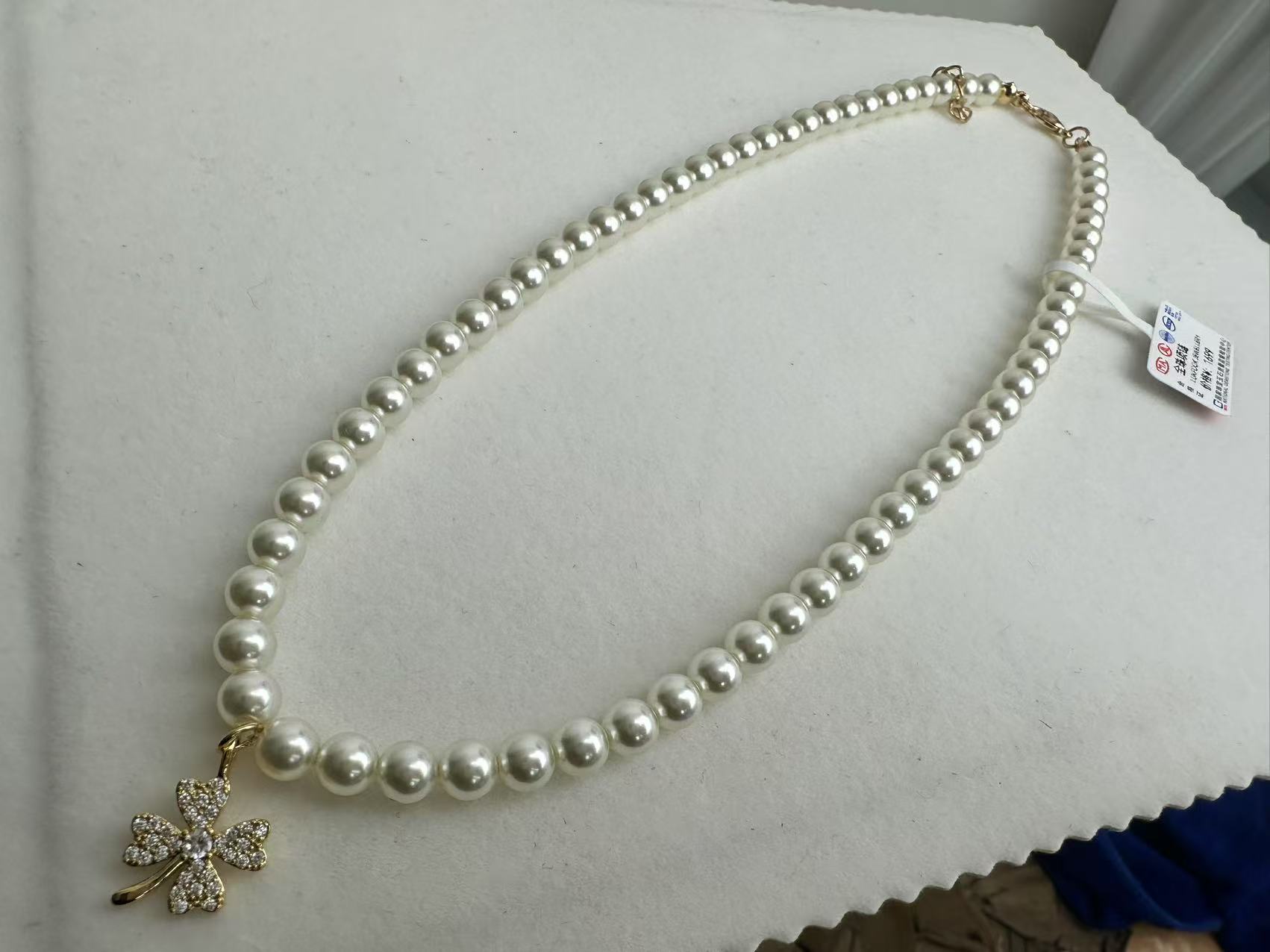 03-87高定四叶花项链