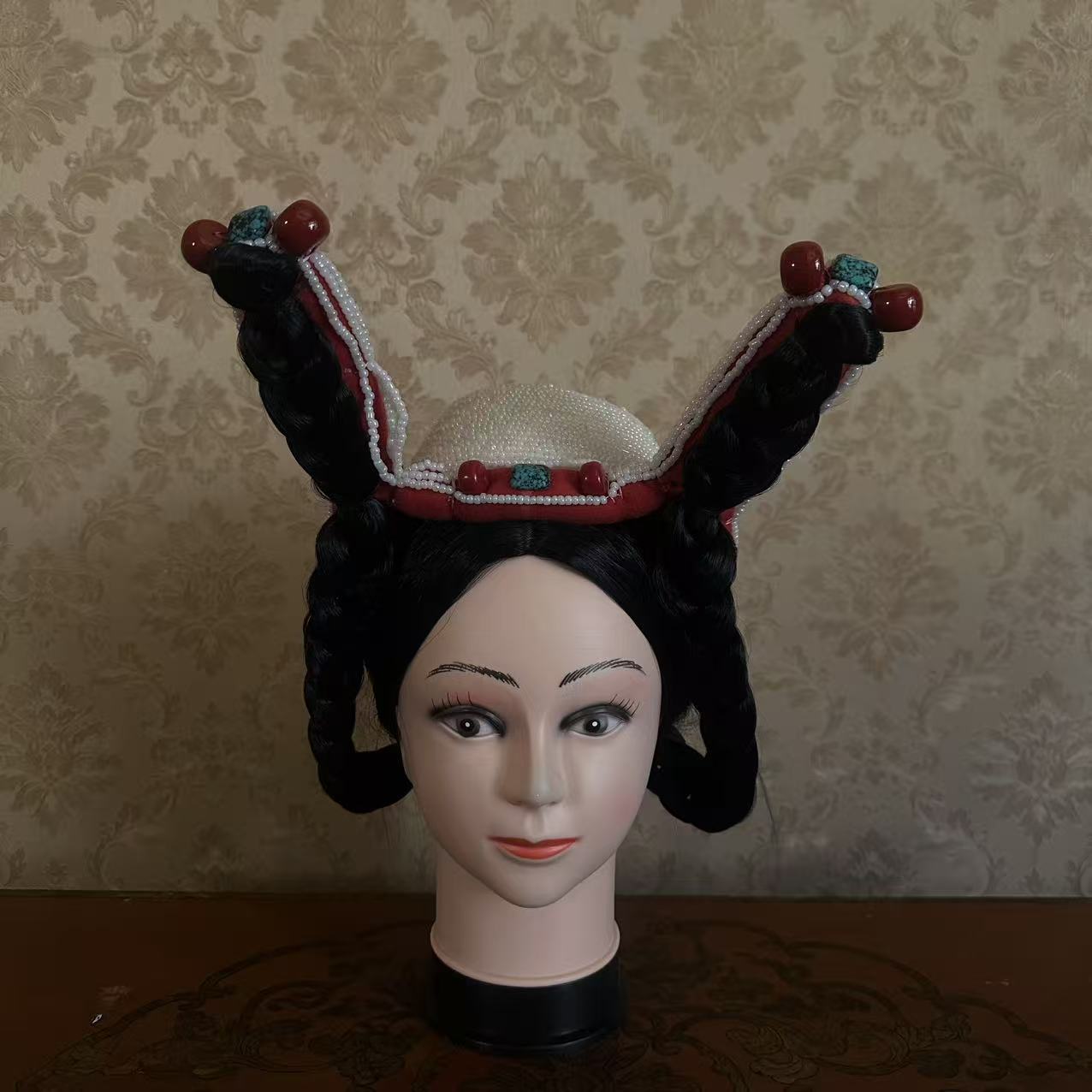 拉萨贵族头饰珍珠巴珠加叶果