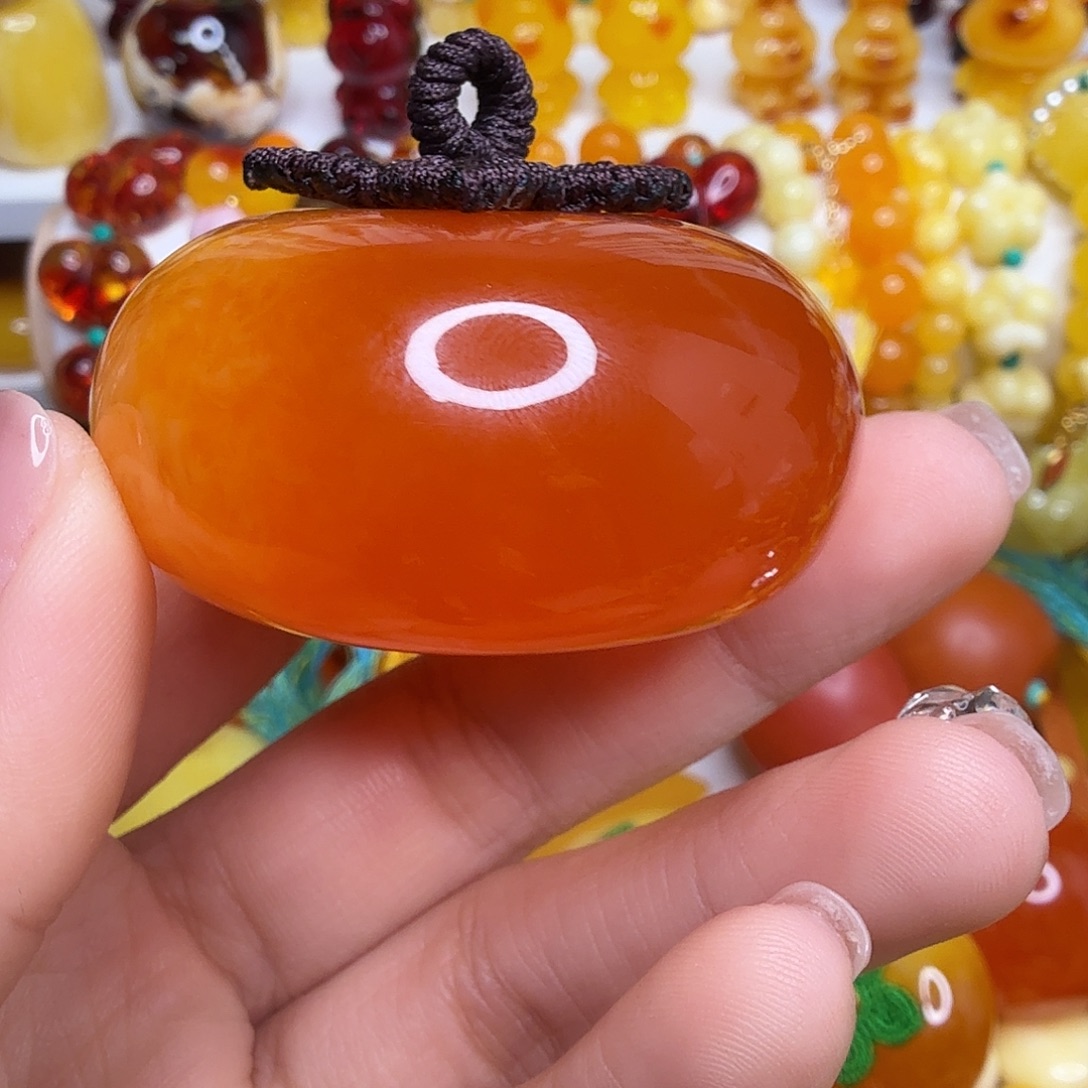 崇***号非金属柿子蜜糖红事事如意