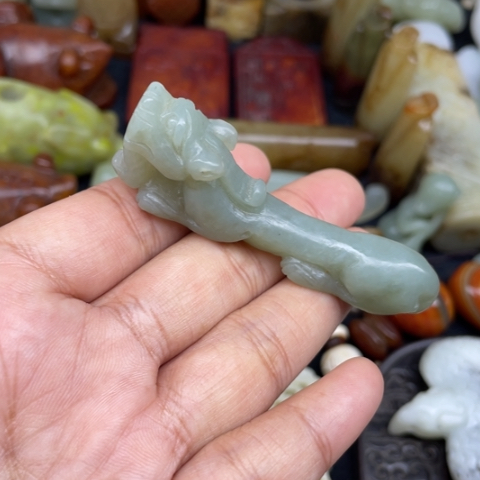 和田玉未镶嵌颈饰63