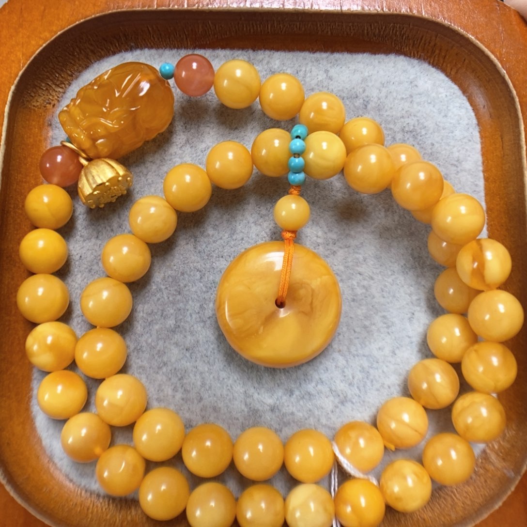 蜜蜡手串未镶嵌蜜蜡手串