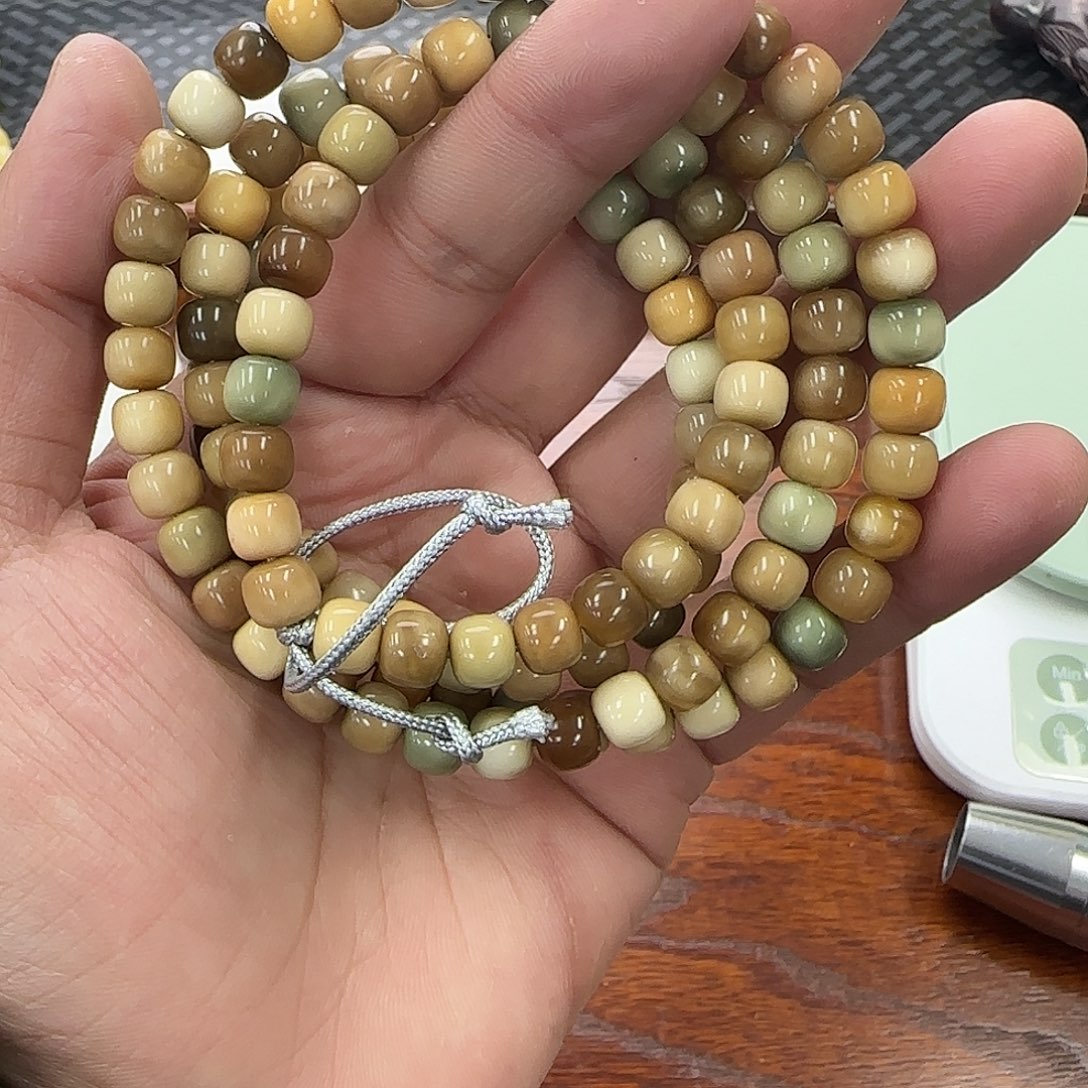 手串白玉菩提龙脊多宝108