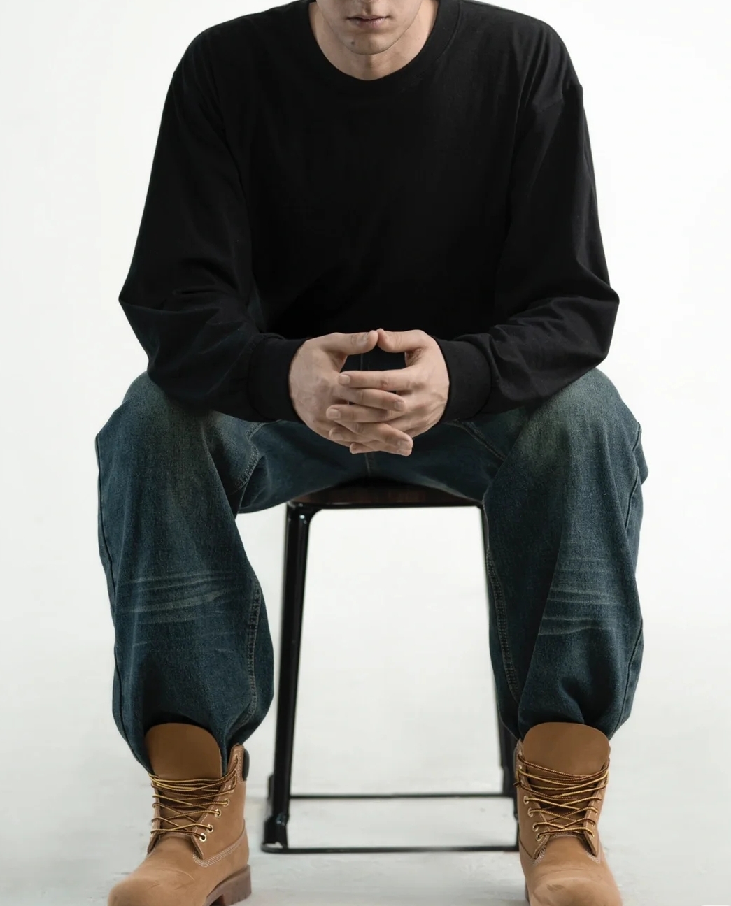 美式街头Logo套头长袖针织毛衣 男女同款