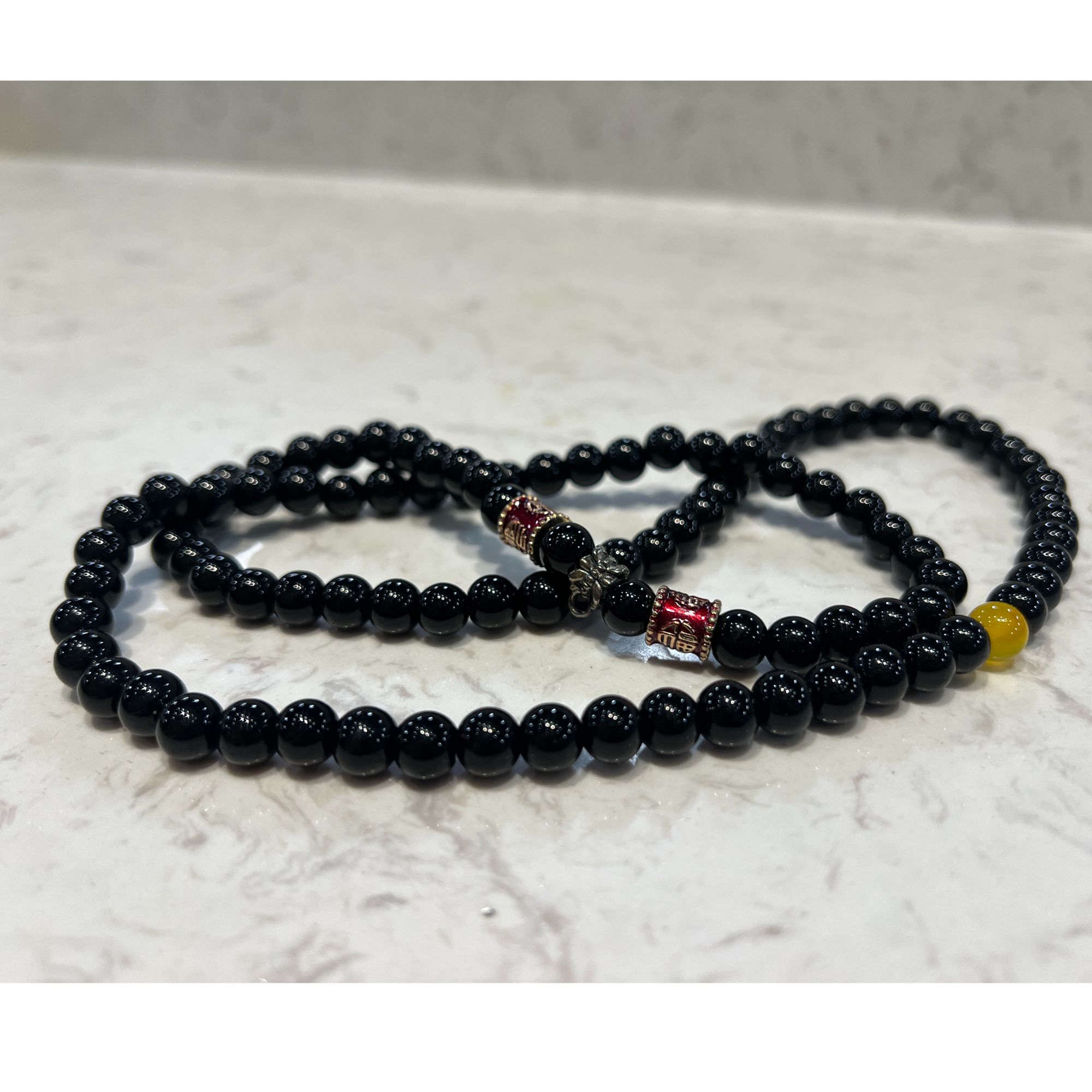 黑曜石手串 时尚饰品 简约复古风 男女通用