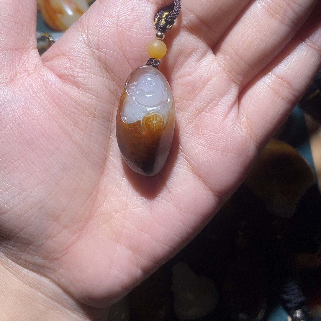 七***喜颈饰未镶嵌和田玉