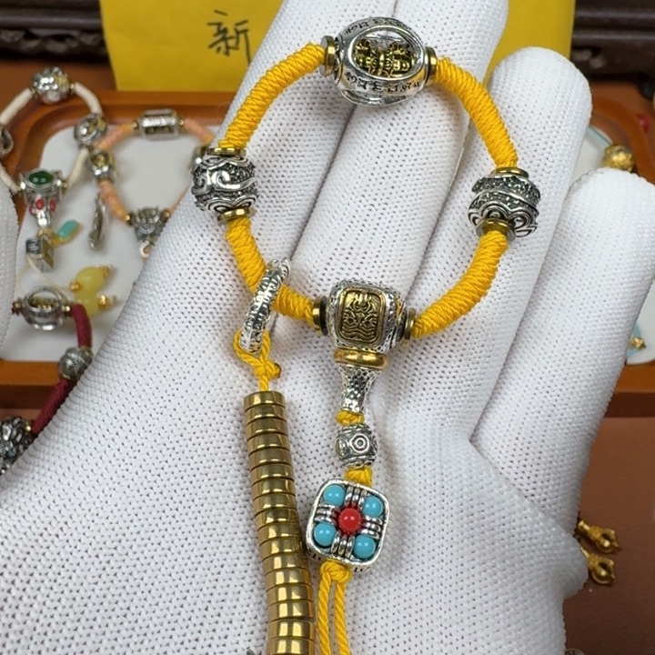 铜合金文玩配饰计数器三通套装