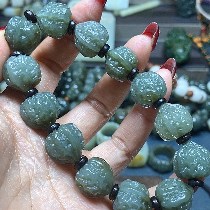 和田玉手串未镶嵌