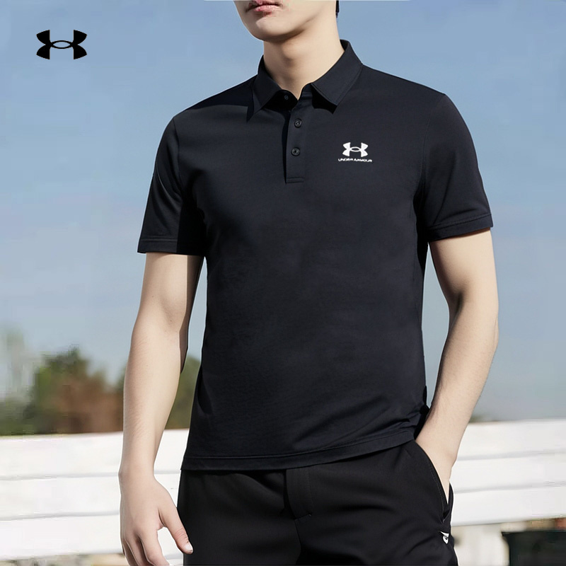 【流光风】安德玛男女POLO短袖2025新款训练翻领运动服1386608