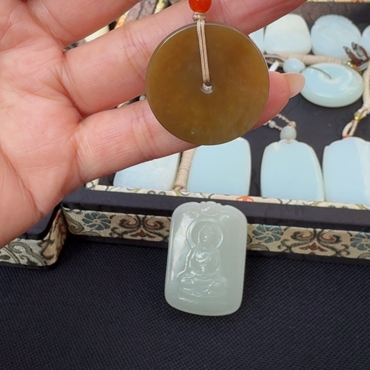 和田玉未镶嵌颈饰28鹅