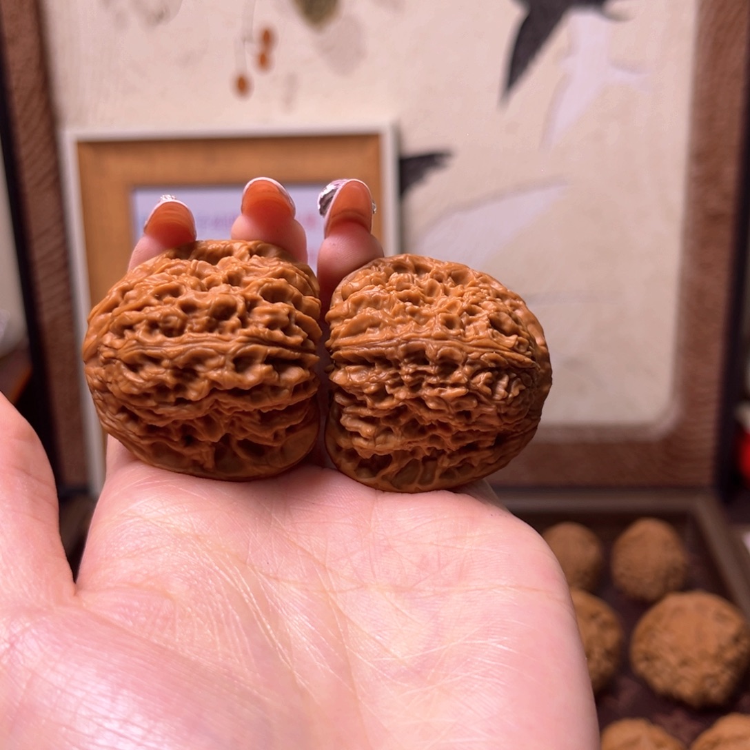 润***之吊坠文玩核桃南疆石闪60