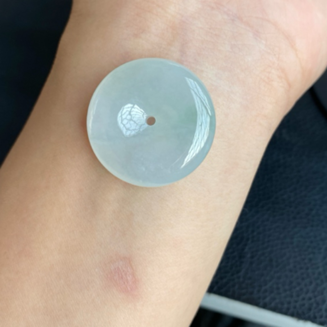 天然翡翠厚庄平安扣