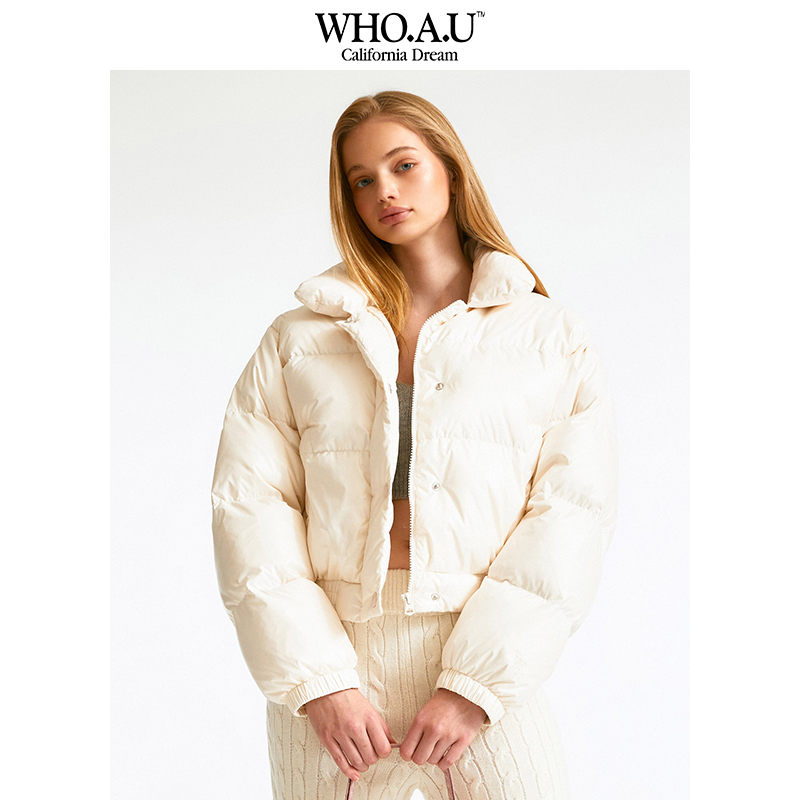 【冬季赠礼】WHO.A.U韩国冬季时尚休闲短款加厚羽绒服