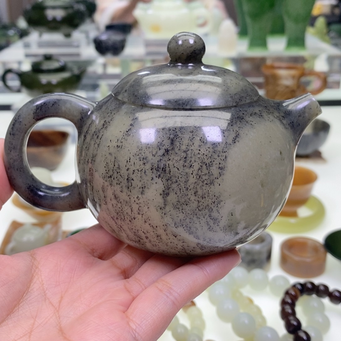 和田玉茶壶未镶嵌太*