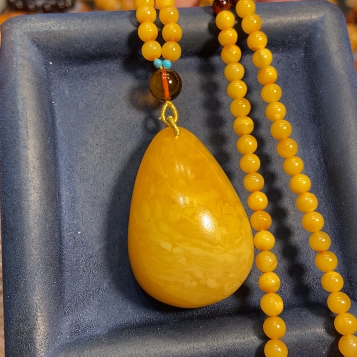 蜜蜡颈饰未镶嵌蜜蜡