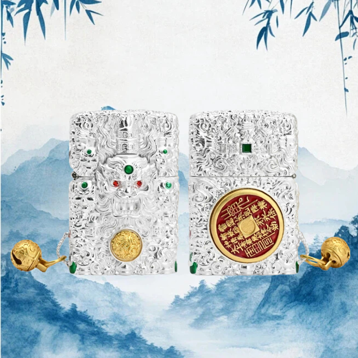 ZORRO佐罗套甲山鬼花钱打火机节日礼物送男友 无油